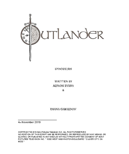 Script for Perpetual Adoration – Outlander Watch