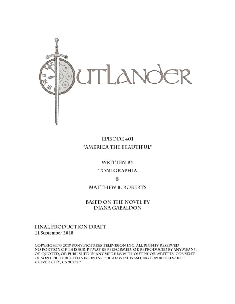 Script for 401 America the Beautiful – Outlander Watch